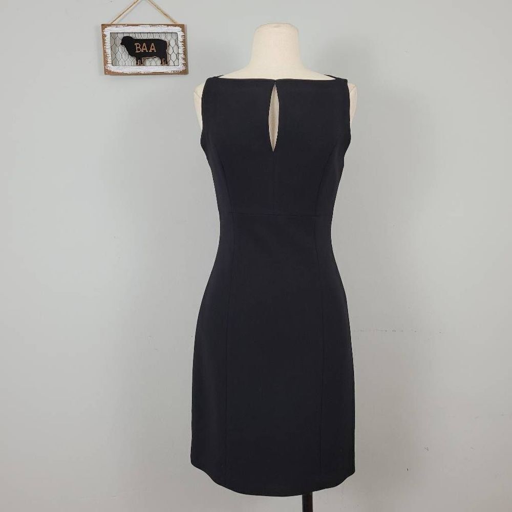 Robert Rodriguez Little Black‎ Pencil Dress Sz 4 Keyhole Bateau Neckline Office
